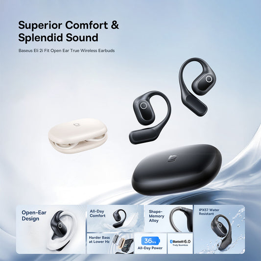 Handsfree Bluetooth Baseus Eli 2i Fit, TWS, Čierna A0102604