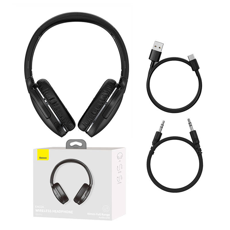 Handsfree Bluetooth Baseus Encok D02 Pro, MultiPoint, A2DP, čierna NGTD010301 