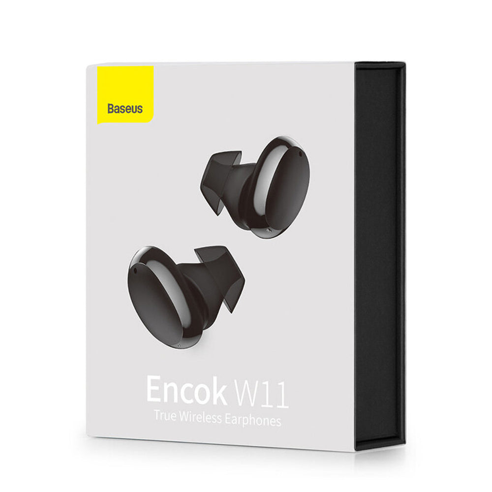 Handsfree Bluetooth Baseus Encok W11, TWS, Čierna NGTW060001