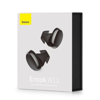 Handsfree Bluetooth Baseus Encok W11, TWS, Čierna NGTW060001