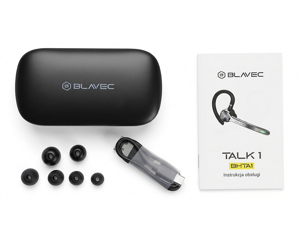 Bluetooth handsfree Blavec Talk 1, MultiPoint, A2DP, čierny