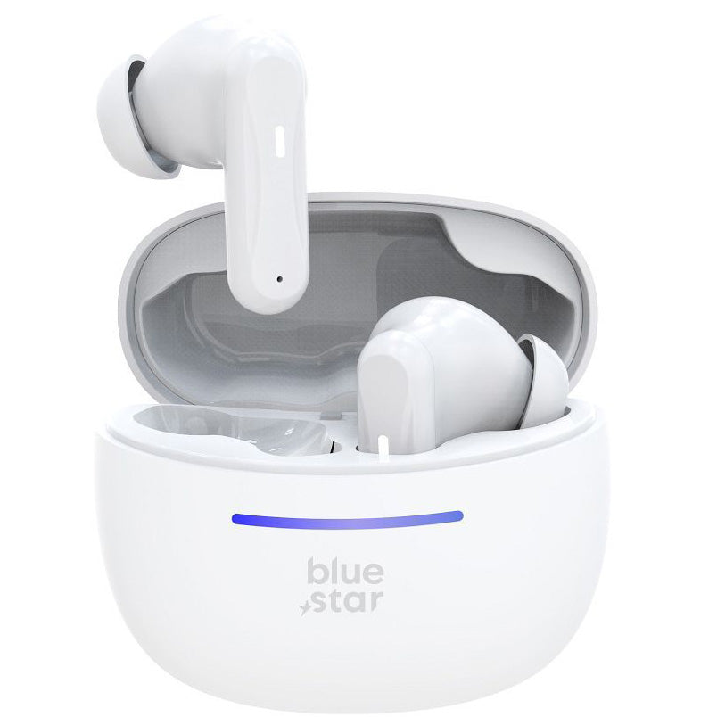 Handsfree Bluetooth Blue Star BK44, TWS, Biela