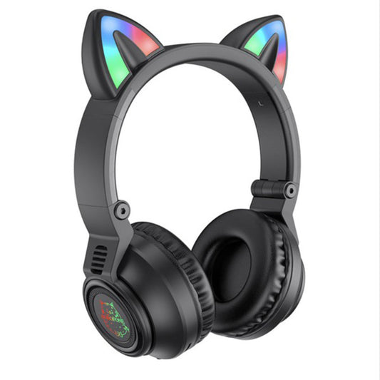 Handsfree Bluetooth Borofone BO18 Cat Ear, A2DP, Čierna