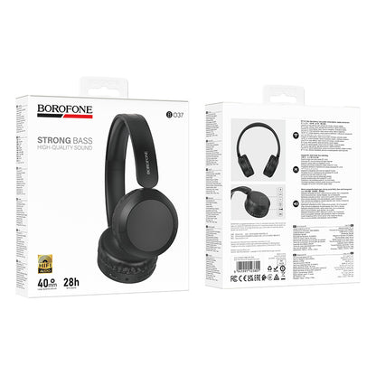 Bluetooth handsfree Borofone BO37 Marvellous, A2DP, čierne