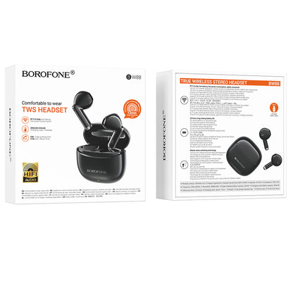 Handsfree Bluetooth Borofone BW88 Deep Rhyme, TWS, Čierna