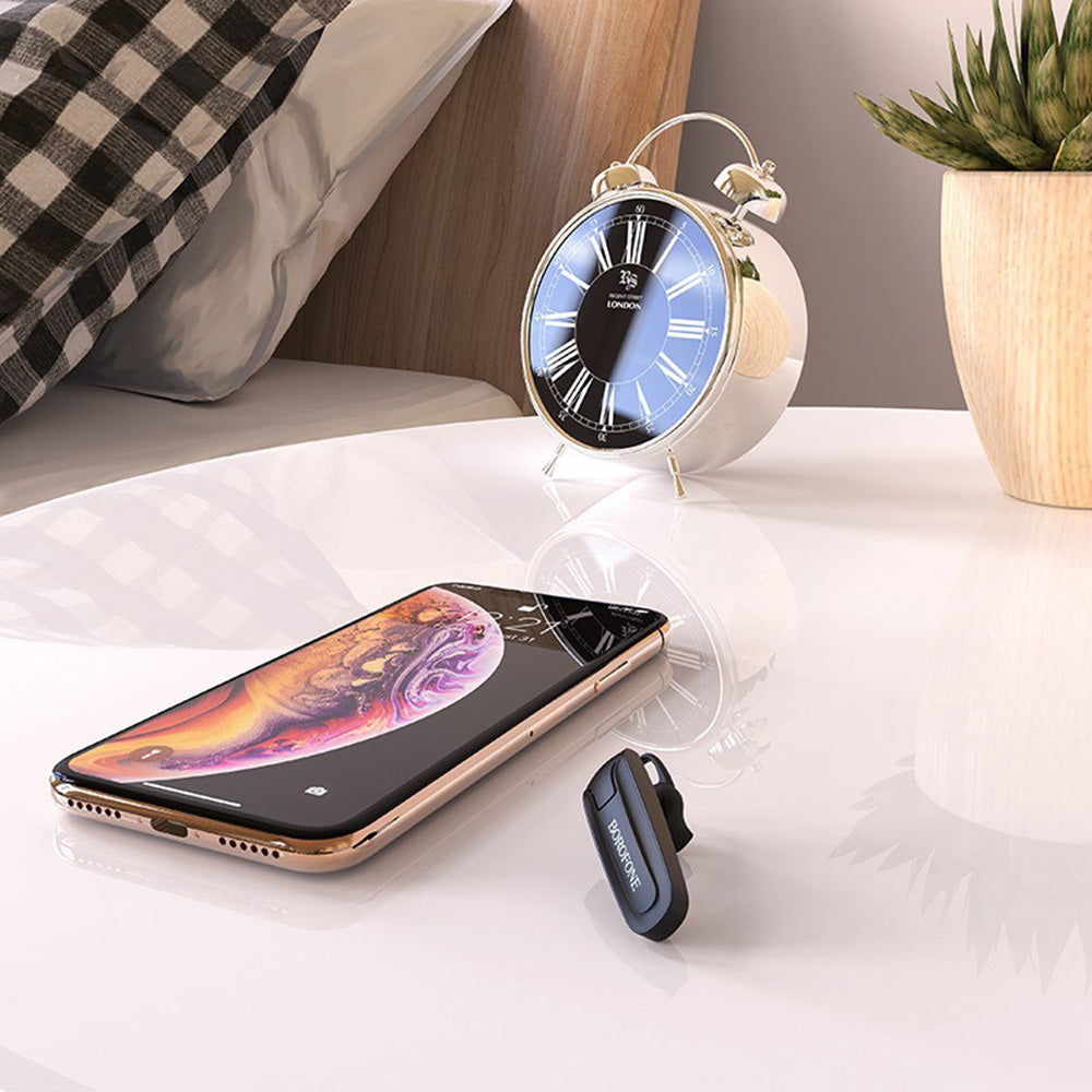 Handsfree Bluetooth Borofone Encourage BC21, MultiPoint, A2DP, Čierna