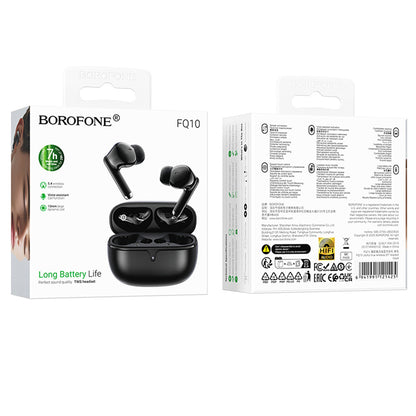 Handsfree Bluetooth Borofone FQ10 Joyful, TWS, Čierna