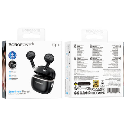 Handsfree Bluetooth Borofone FQ11 Sound, TWS, Čierna
