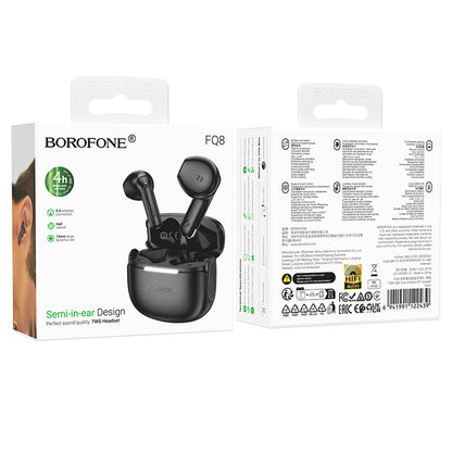 Handsfree Bluetooth Borofone FQ8 High, TWS, Čierna