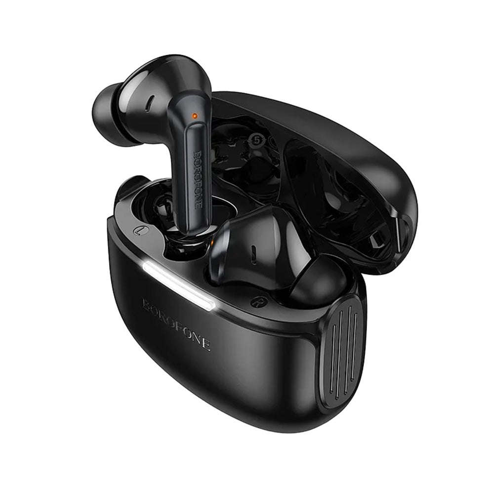 Handsfree Bluetooth Borofone FQ9 Plus Peaceful, TWS, ANC, Čierna