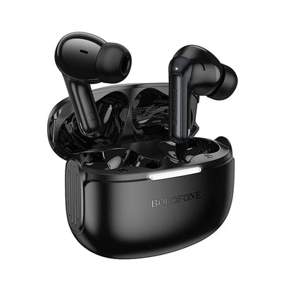 Handsfree Bluetooth Borofone FQ9 Plus Peaceful, TWS, ANC, Čierna