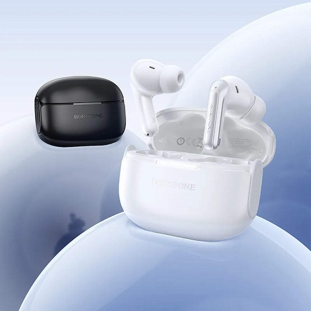 Handsfree Bluetooth Borofone FQ9 Plus Peaceful, TWS, ANC, Čierna