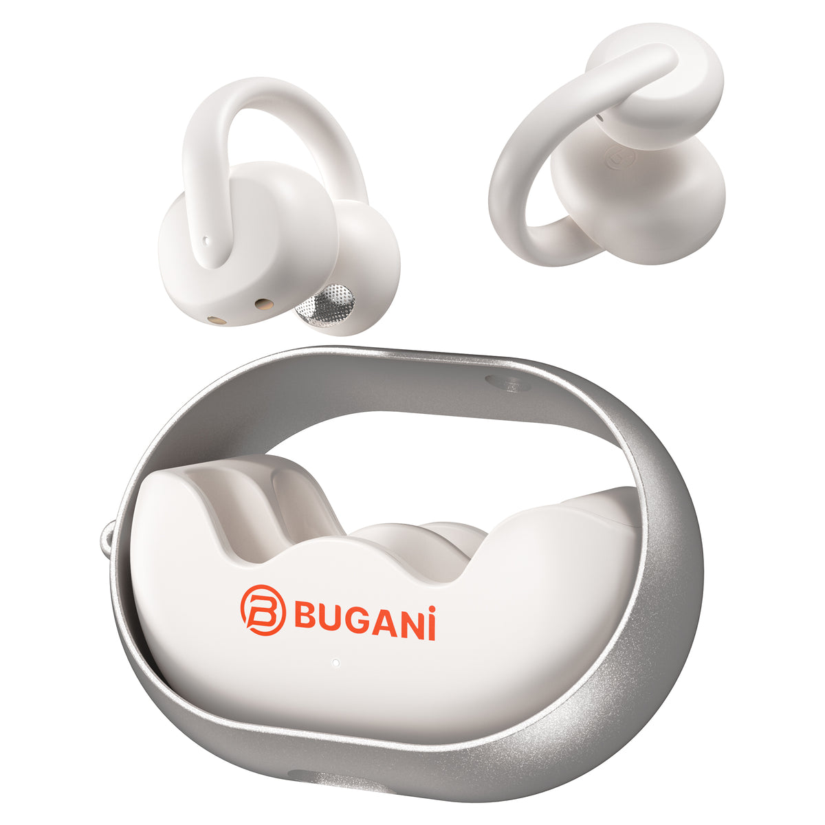 Bluetooth handsfree Bugani Clip B21, TWS, biela