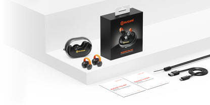 Handsfree Bluetooth Bugani Clip B21, TWS, Čierny