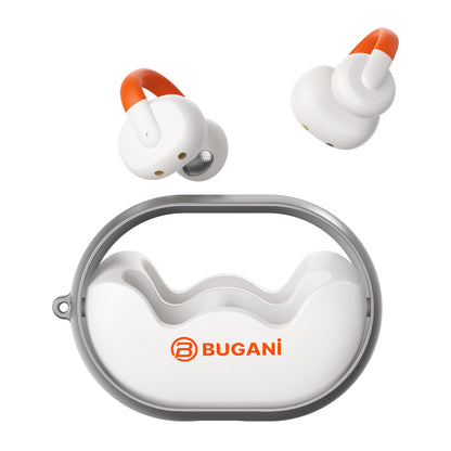 Bluetooth handsfree Bugani Clip B21, TWS, biela