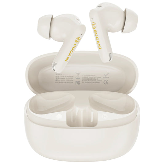 Bluetooth handsfree Bugani Freebuds B20, TWS, ANC, svetlo krémová