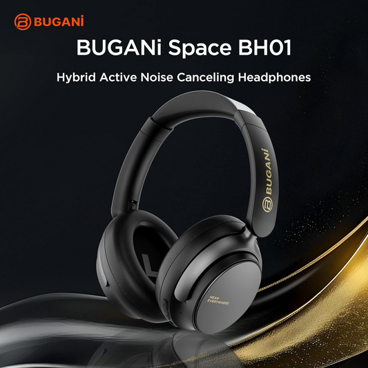 Handsfree Bluetooth Bugani Space BH01, MultiPoint, A2DP, ANC, Čierna