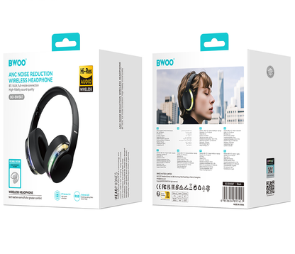 Bluetooth handsfree BWOO BO-BW587, A2DP, ANC, čierna