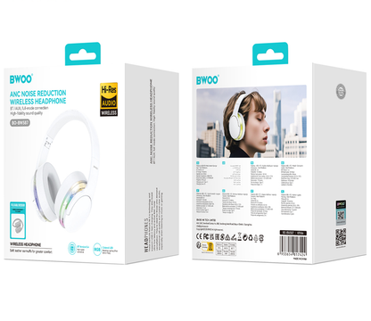 Bluetooth handsfree BWOO BO-BW587, A2DP, ANC, biela