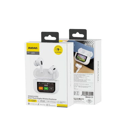 Handsfree Bluetooth Dudao U19 Display, TWS, Biela