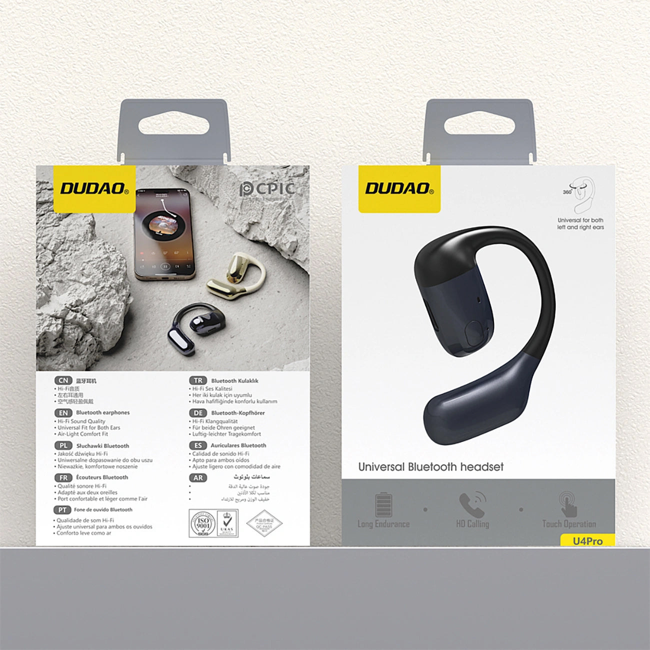 Handsfree Bluetooth Dudao U4Pro, A2DP, Čierna