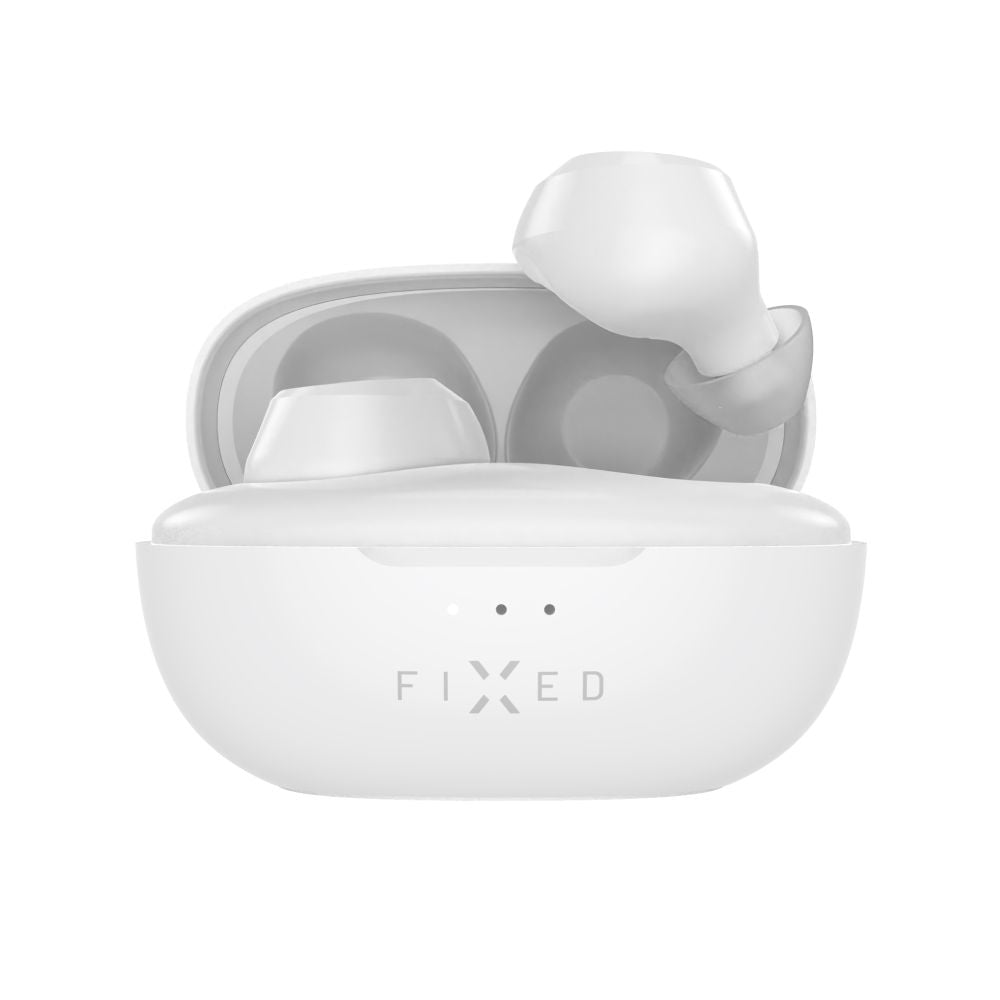 Handsfree Bluetooth Fixed, TWS, Biela