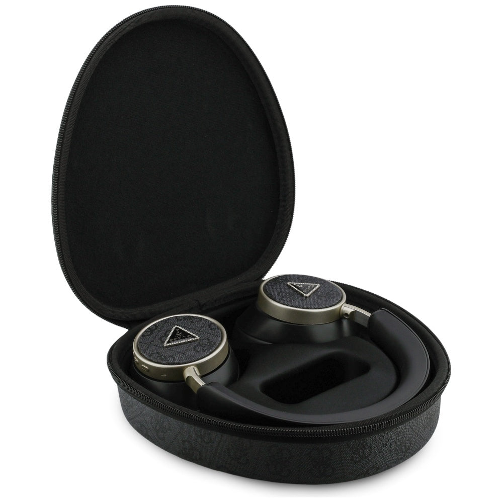 Handsfree Bluetooth Guess 4G Gold Triangle Logo, A2DP, Čierna