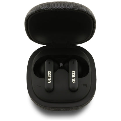 Handsfree Bluetooth Guess 4G Classic Metal Logo, TWS, Čierna