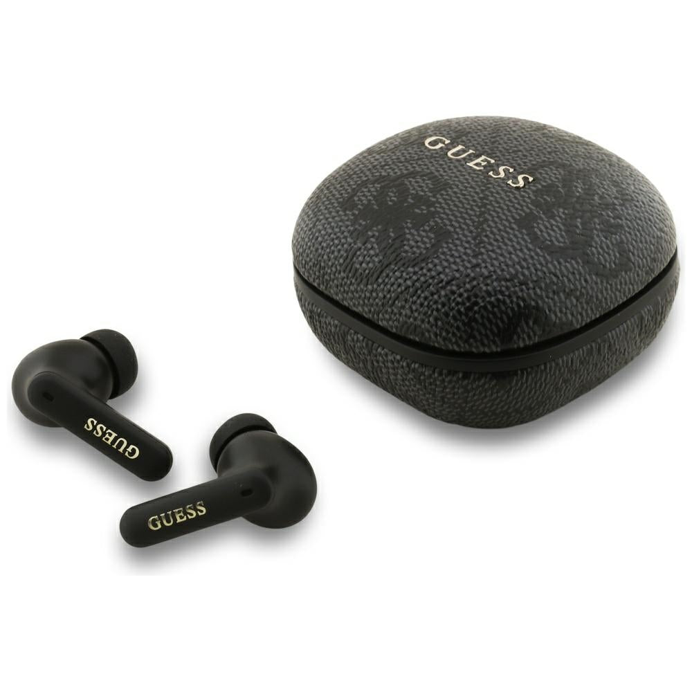 Handsfree Bluetooth Guess 4G Classic Metal Logo, TWS, Čierna