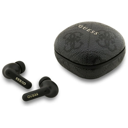Handsfree Bluetooth Guess 4G Classic Metal Logo, TWS, Čierna