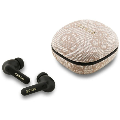Handsfree Bluetooth Guess 4G Classic Metal Logo, TWS, Ružová