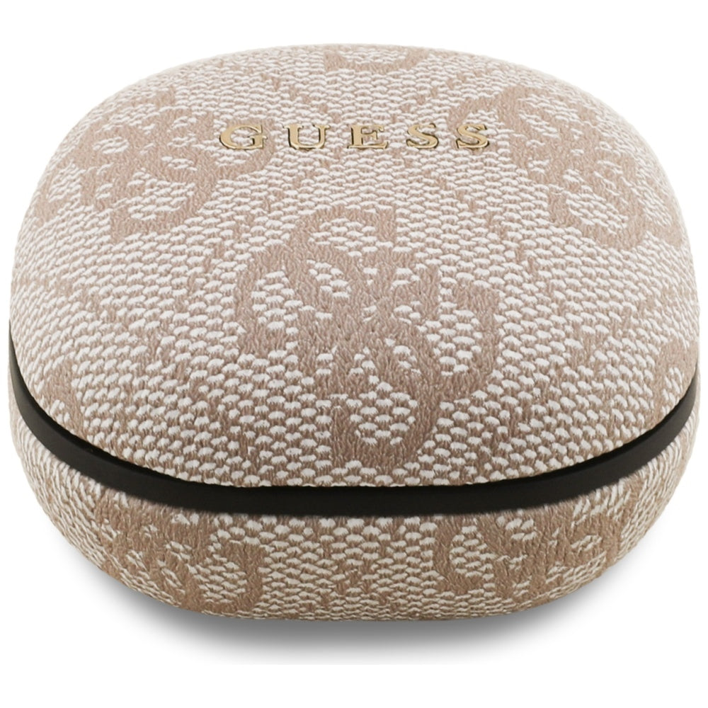 Handsfree Bluetooth Guess 4G Classic Metal Logo, TWS, Ružová