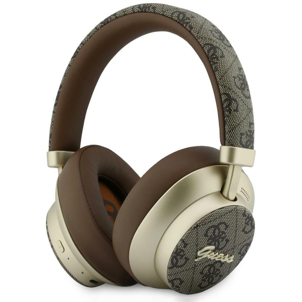 Handsfree Bluetooth Guess 4G Gold Script Metal, A2DP, Hnedá