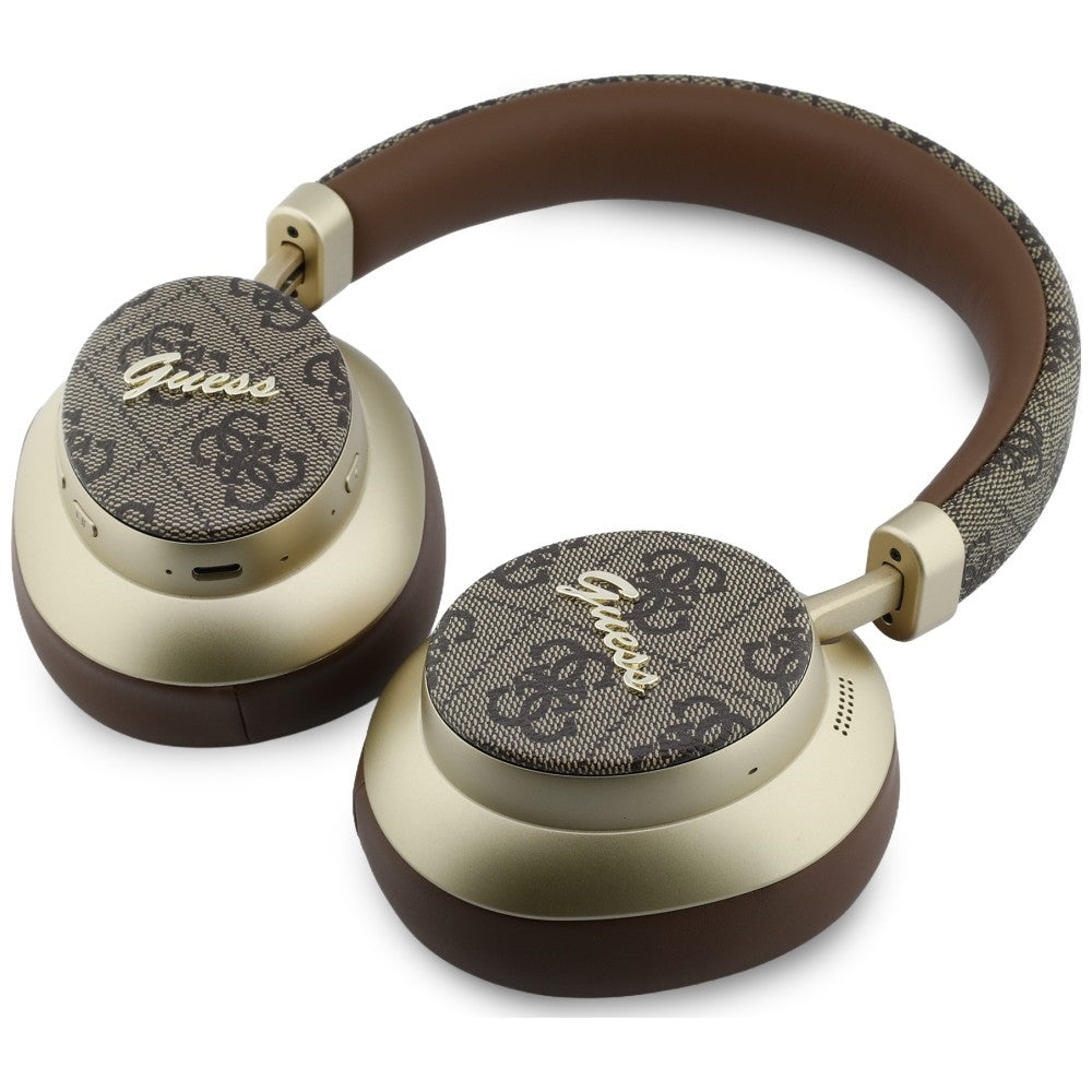 Handsfree Bluetooth Guess 4G Gold Script Metal, A2DP, Hnedá