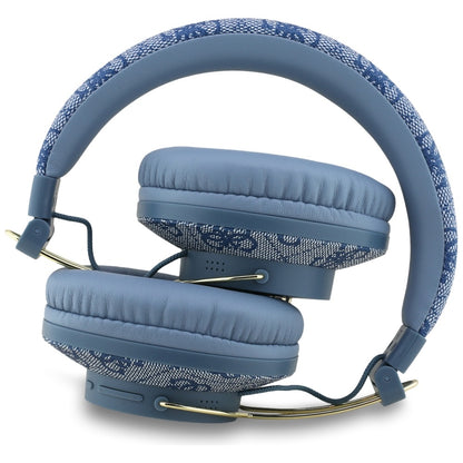 Handsfree Bluetooth Guess 4G Metal Logo, A2DP, Modrý