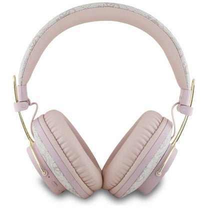 Handsfree Bluetooth Guess 4G Metal Logo, A2DP, Ružová