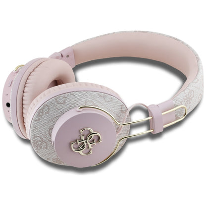 Handsfree Bluetooth Guess 4G Metal Logo, A2DP, Ružová