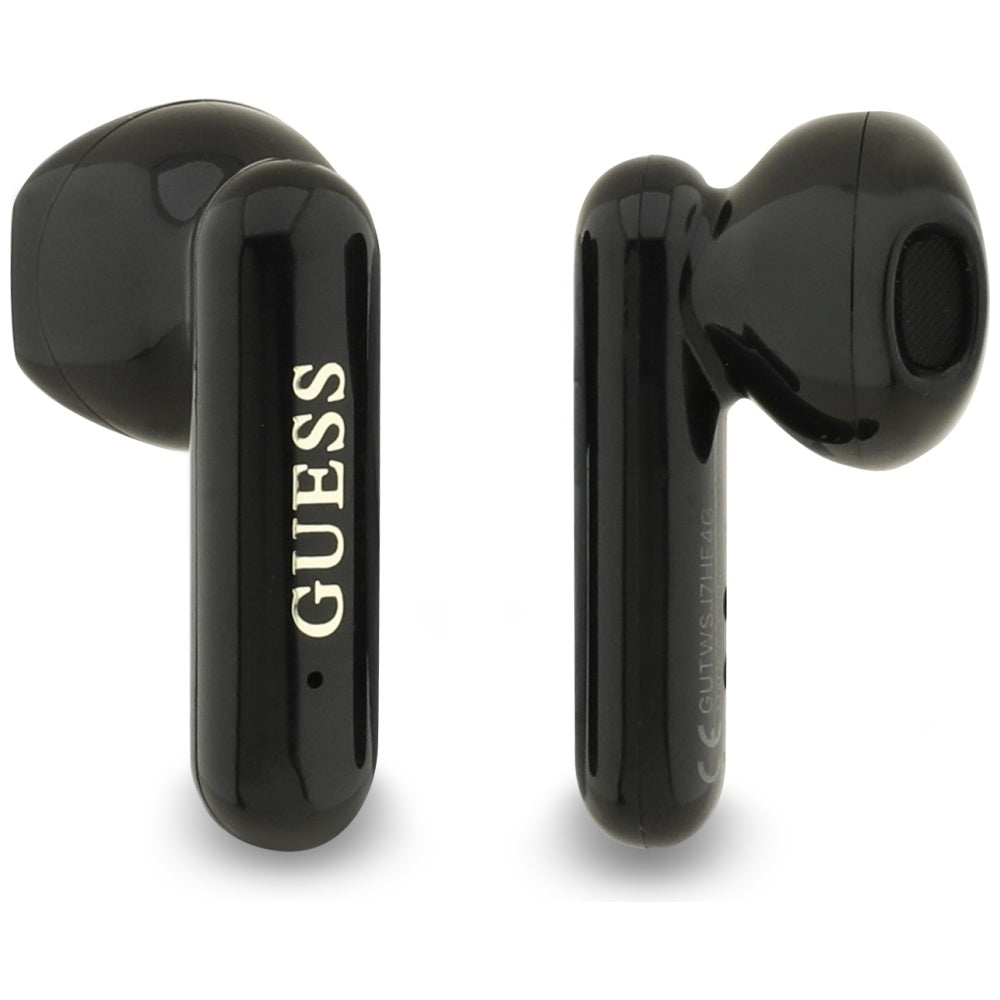 Handsfree Bluetooth Guess 4G Metal Logo, TWS, Čierny