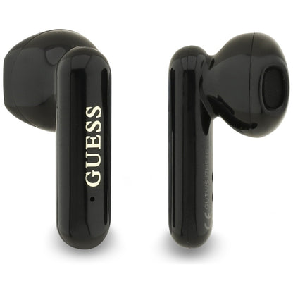 Handsfree Bluetooth Guess 4G Metal Logo, TWS, Čierny