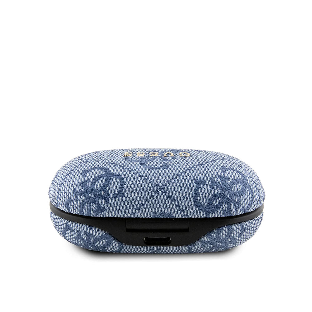 Handsfree Bluetooth Guess 4G Metal, TWS, Modrá