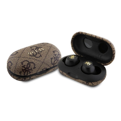Handsfree Bluetooth Guess 4G Metal, TWS, Hnedá