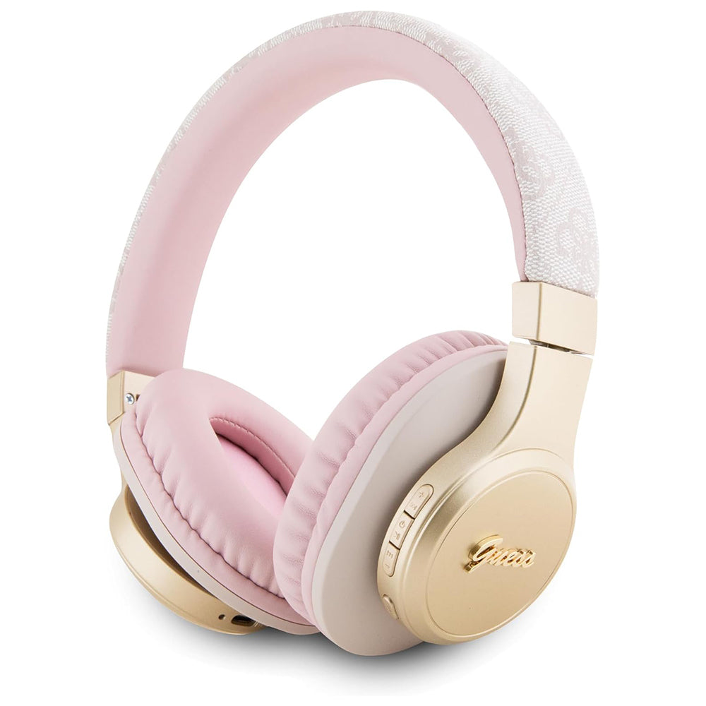Handsfree Bluetooth Guess 4G Tone on Tone Script Logo, A2DP, Ružový