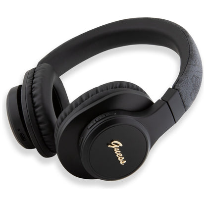 Handsfree Bluetooth Guess 4G Tone on Tone Script Logo, A2DP, Čierna