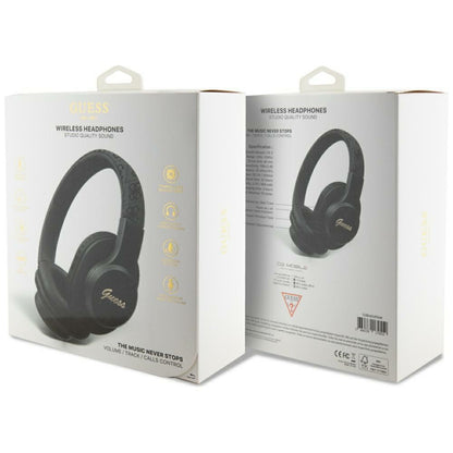 Handsfree Bluetooth Guess 4G Tone on Tone Script Logo, A2DP, Čierna
