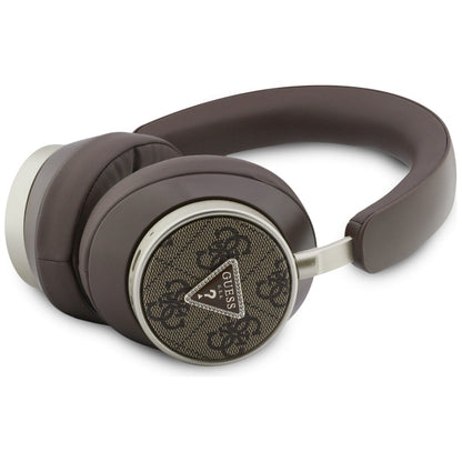 Handsfree Bluetooth Guess 4G Gold Triangle Logo, A2DP, Hnedá