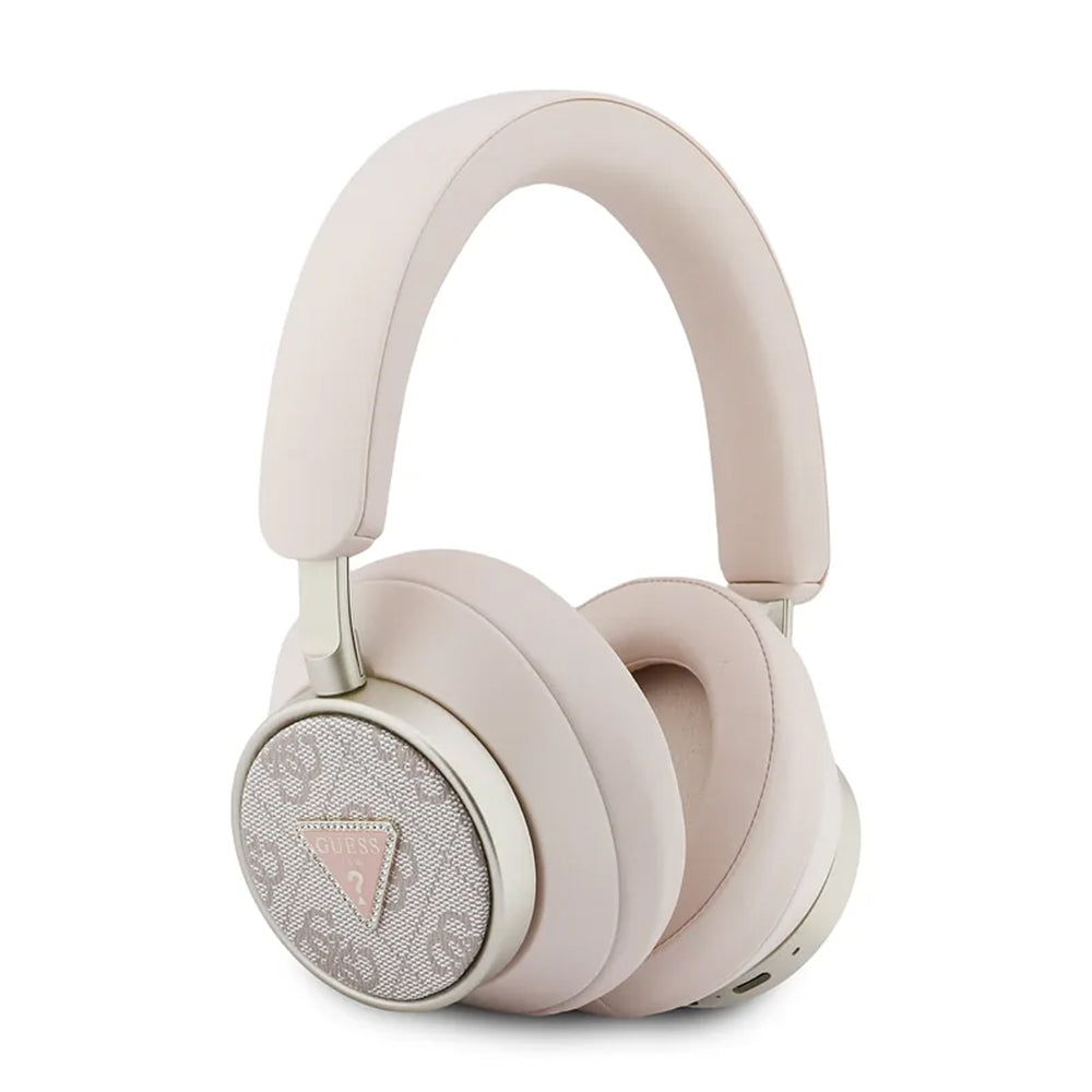 Handsfree Bluetooth Guess 4G Gold Triangle Logo, A2DP, Pink