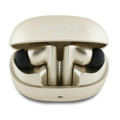 Handsfree Bluetooth Guess Capsule Printed Logo, TWS, ANC, Zlatý