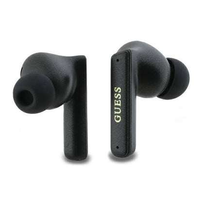 Handsfree Bluetooth Guess Capsule Printed Logo, TWS, ANC, Čierna