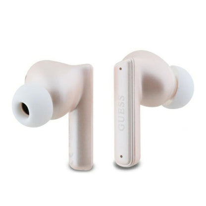 Handsfree Bluetooth Guess Capsule Printed Logo, TWS, ANC, Ružová