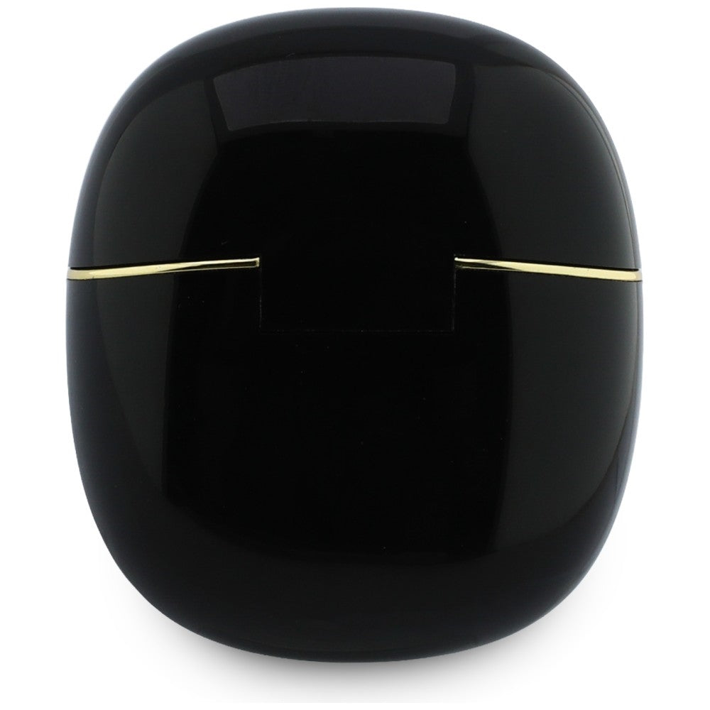 Handsfree Bluetooth Guess Glossy Gold Line Classic, TWS, Čierna